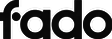 The fado logo on a black background.
